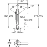 Змішувач для ванни Grohe Lineare New, окремий, хром (23792001) Фото - 8