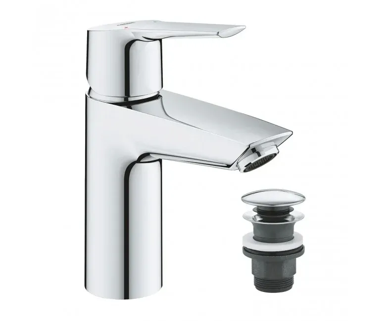 Смеситель для умывальника Grohe Eurosmart New однорычажный, нажимной донный клапан, S-Size, хром (23922003)