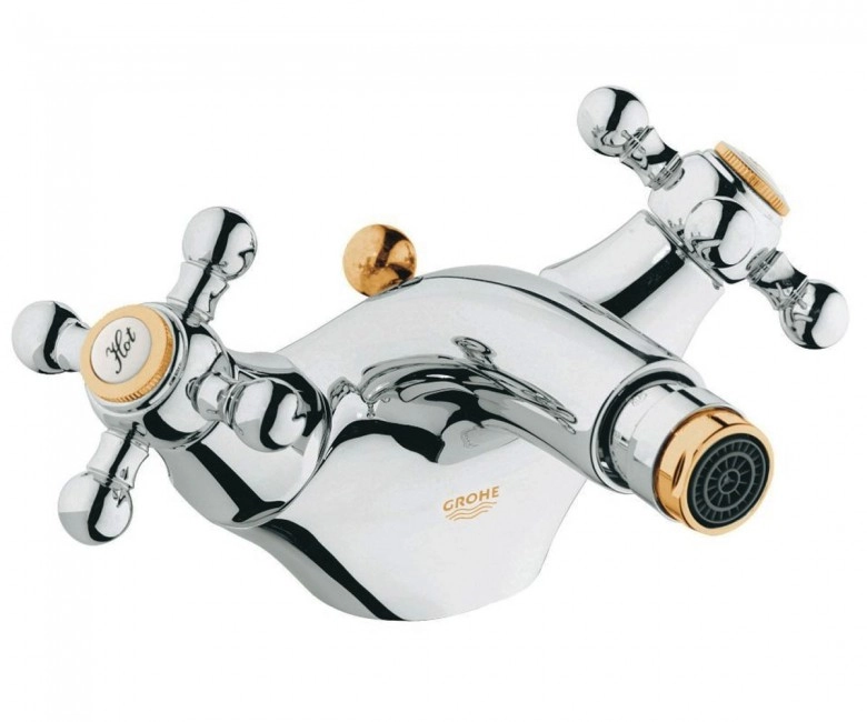 Змішувач для біде Grohe SINFONIA, хром-золото (24003000)