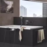 Смеситель для ванны скрытого монтажа Grohe Eurocube наружная часть для 35600000, темный графит (24062AL0) Фото - 4