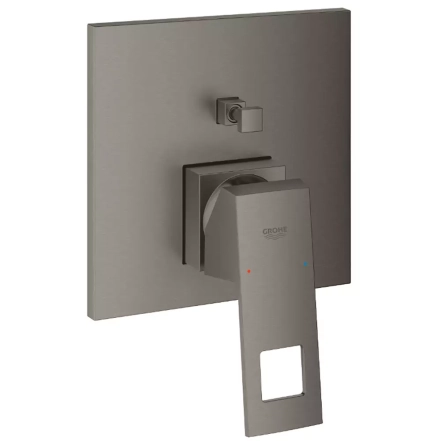 Змішувач для ванни прихованого монтажу Grohe Eurocube зовнішня частина для 35600000, темний графіт (24062AL0)