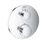 Термостат для душу Grohe Grohtherm з перемикачем на 2 положення верхній / ручний душ (24076000)