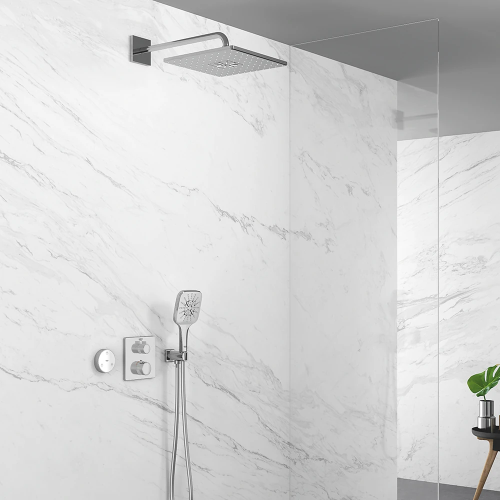 Змішувач прихованого монтажу для душу Grohe Grohtherm Thermostatic з термостатом, хром (24079000) Фото - 2