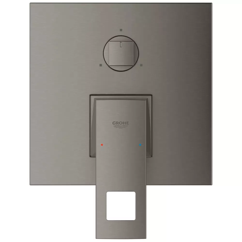 Змішувач для душу Grohe Eurocube з перемикачем на 3 положення, темний матовий графіт (24094AL0) Фото - 1