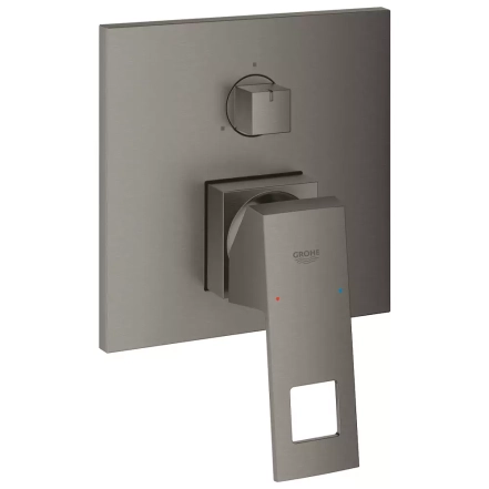 Змішувач для душу Grohe Eurocube з перемикачем на 3 положення, темний матовий графіт (24094AL0)