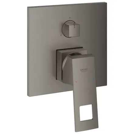 Змішувач для душу Grohe Eurocube з перемикачем на 3 положення, темний матовий графіт (24094AL0)