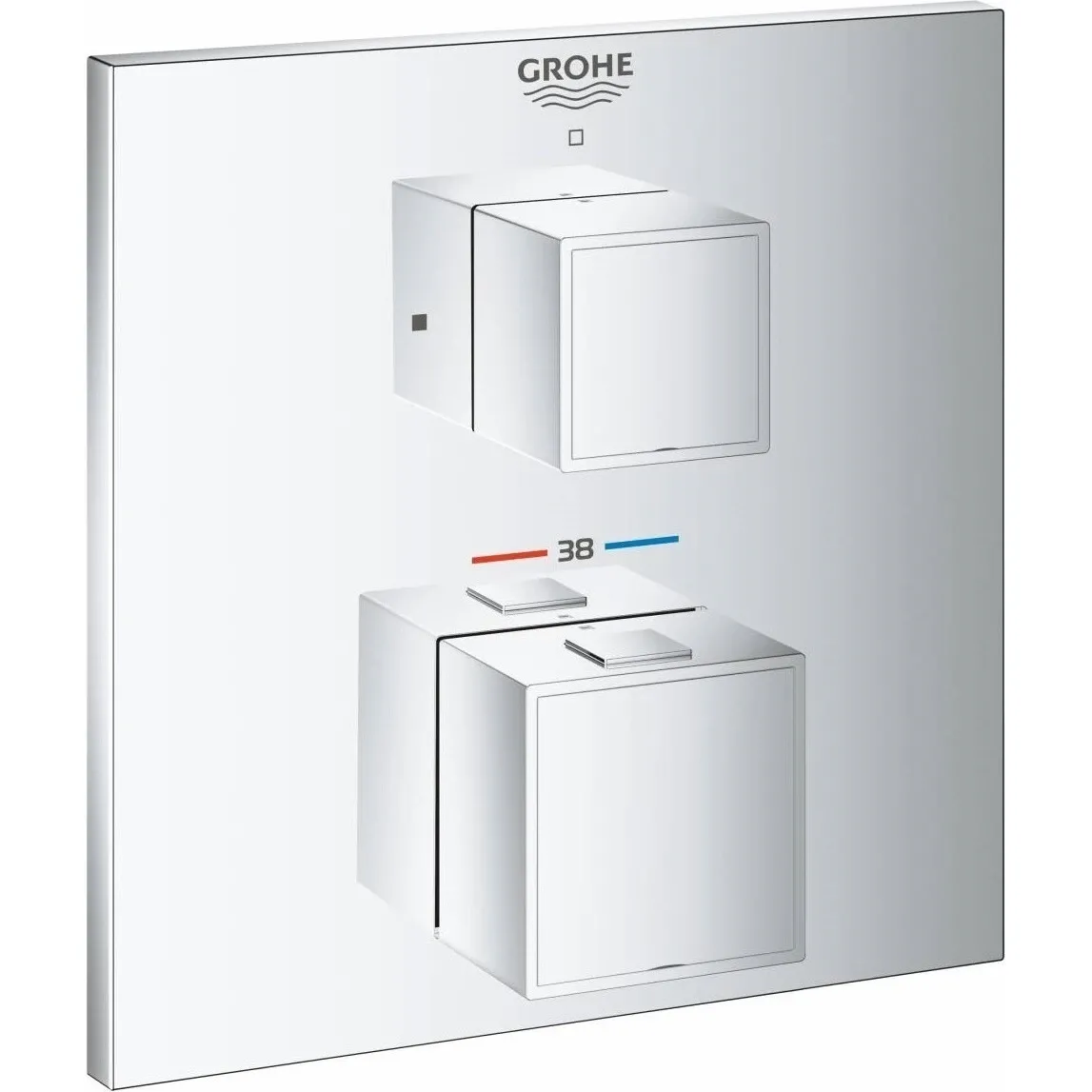 Термостат для душу з перемикачем на 1 положення Grohe Grohtherm Cube (24153000)