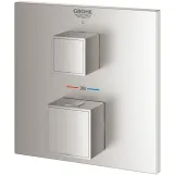 Смеситель скрытого монтажа для душа Grohe Grohtherm Cube с термостатом, на 1 выход, суперсталь (24153DC0) Фото - 2