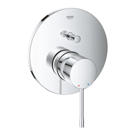 Змішувач одноважільний Grohe Essence на 2 виходи ванна/душ, хром (24167001)