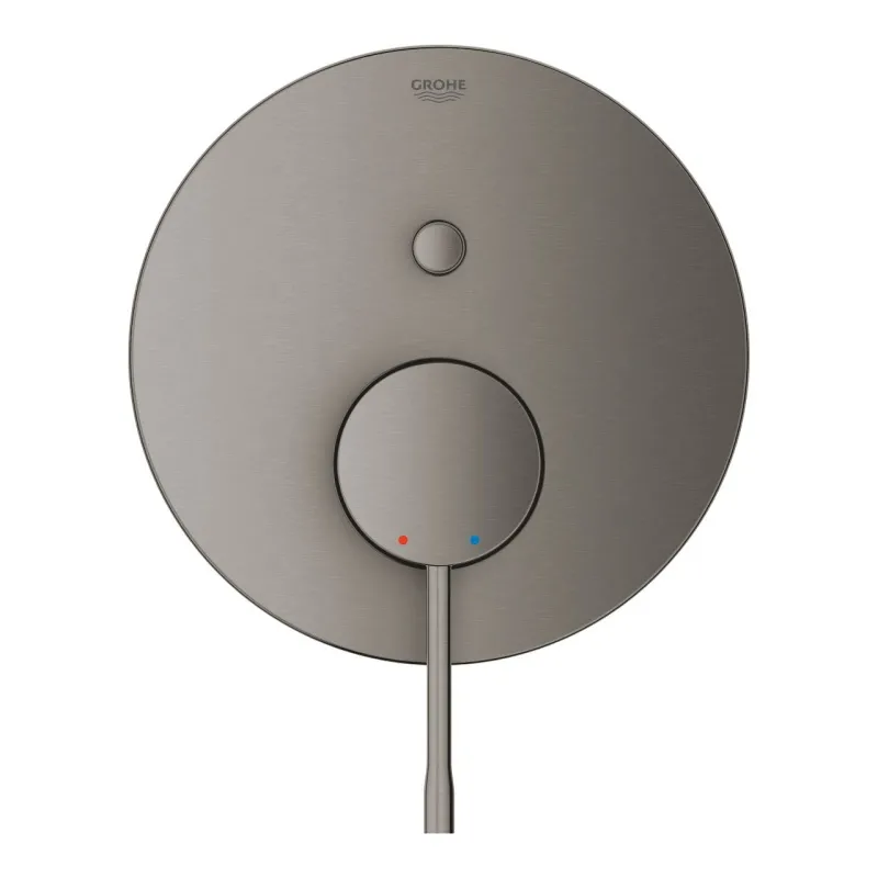 Змішувач одноважільний Grohe Essence на 2 виходи, зовнішня частина, brushed hard graphite (24167AL1) Фото - 2