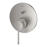 Смеситель однорычажный Grohe Essence на 2 выхода, наружная часть, supersteel (24167DC1) Фото - 3
