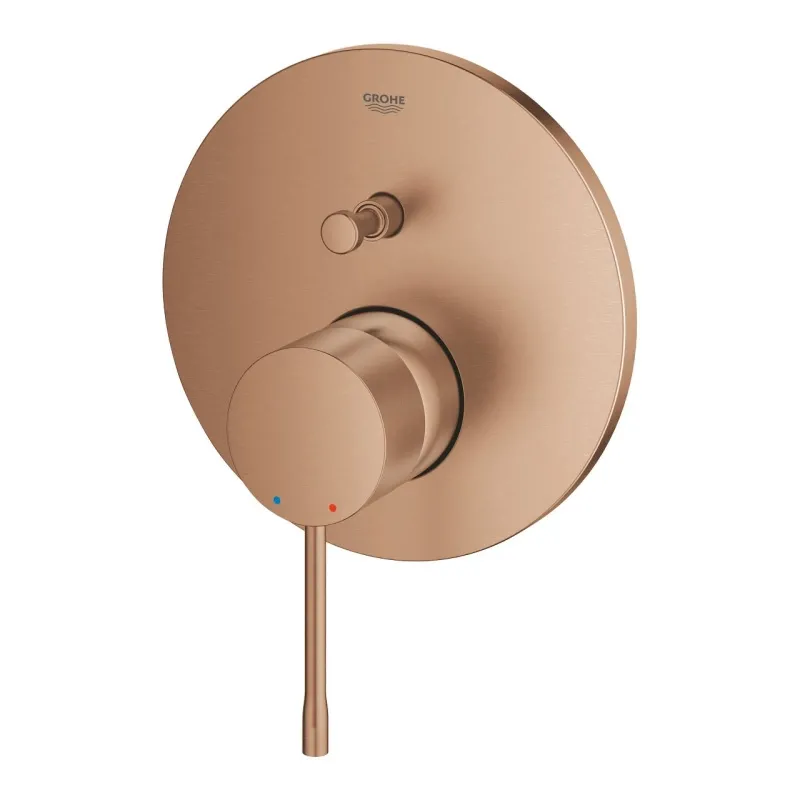 Смеситель однорычажный Grohe Essence на 2 выхода, наружная часть, brushed warm sunset (24167DL1) Фото - 3