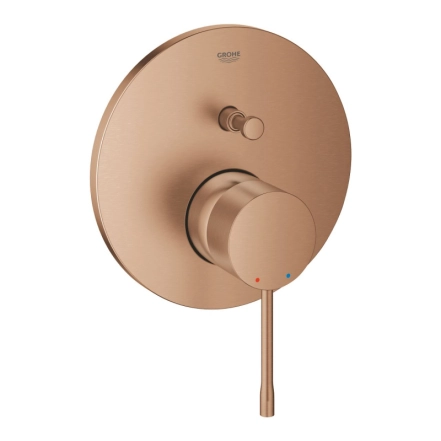 Змішувач одноважільний Grohe Essence на 2 виходи, зовнішня частина, brushed warm sunset (24167DL1)