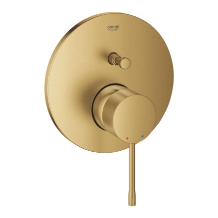 Змішувач одноважільний Grohe Essence на 2 виходи, зовнішня частина, brushed cool sunrise (24167GN1)