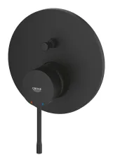 Змішувач для душу Grohe Essence одноважільний, зовнішня частина, чорний матовий (24167KF1) Фото - 4