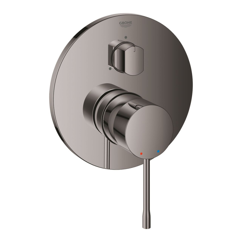 Смеситель однорычажный Grohe Essence с трехходовым переключателем, hard graphite (24169A01)