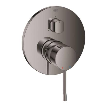 Смеситель однорычажный Grohe Essence с трехходовым переключателем, hard graphite (24169A01)