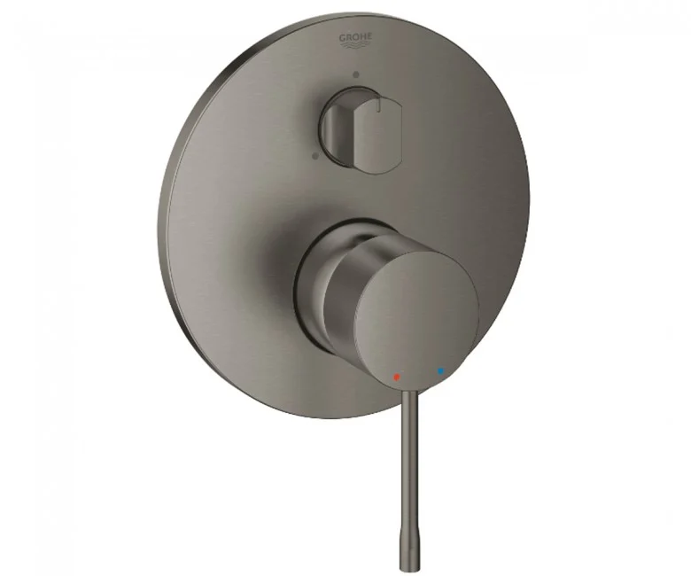 Змішувач одноважільний Grohe Essence з триходовим перемикачем, brushed hard graphite (24169AL1)