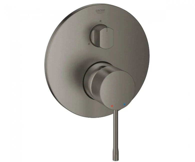 Змішувач одноважільний Grohe Essence з триходовим перемикачем, brushed hard graphite (24169AL1)