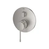 Смеситель однорычажный Grohe Essence с трехходовым переключателем, supersteel (24169DC1) Фото - 3
