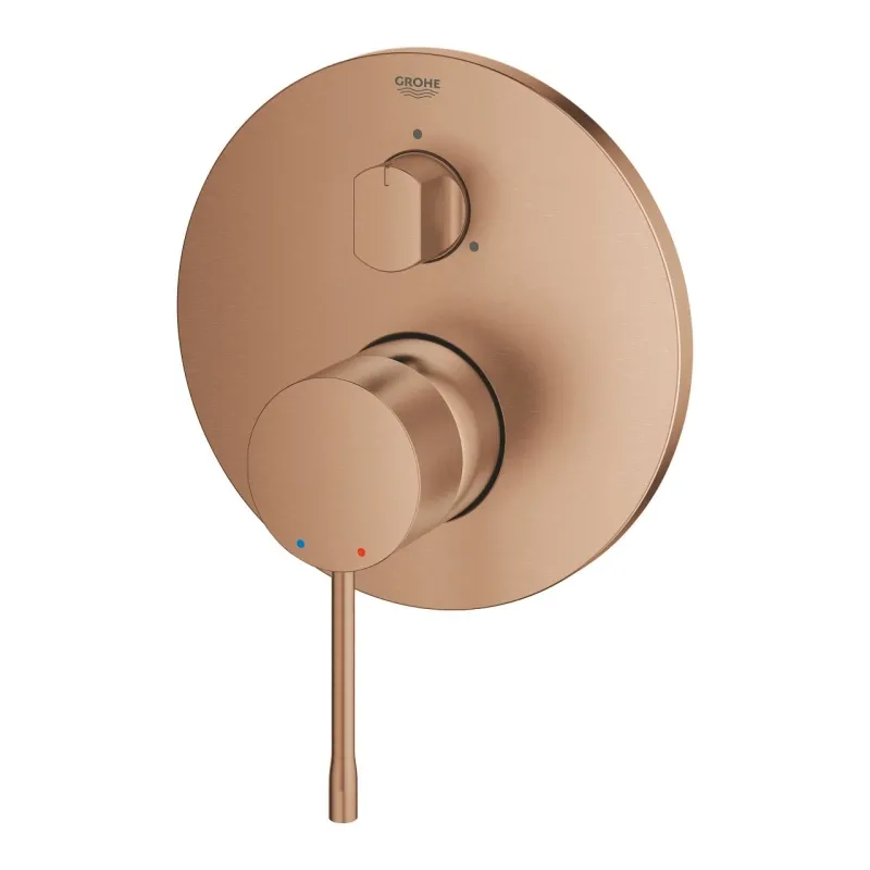 Змішувач одноважільний Grohe Essence з триходовим перемикачем, brushed warm sunset (24169DL1) Фото - 3