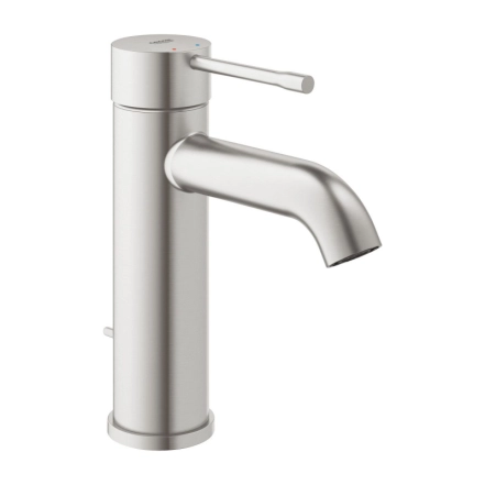 Смеситель для умывальника Grohe Essence, латунь с донным клапаном DN 15 размер S, сталь (24171DC1)