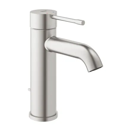 Змішувач для умивальника Grohe Essence, латунь з донним клапаном DN 15 розмір S, сталь (24171DC1)
