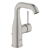 Смеситель для умывальника Grohe с донным клапаном Essence, supersteel (24173DC1)
