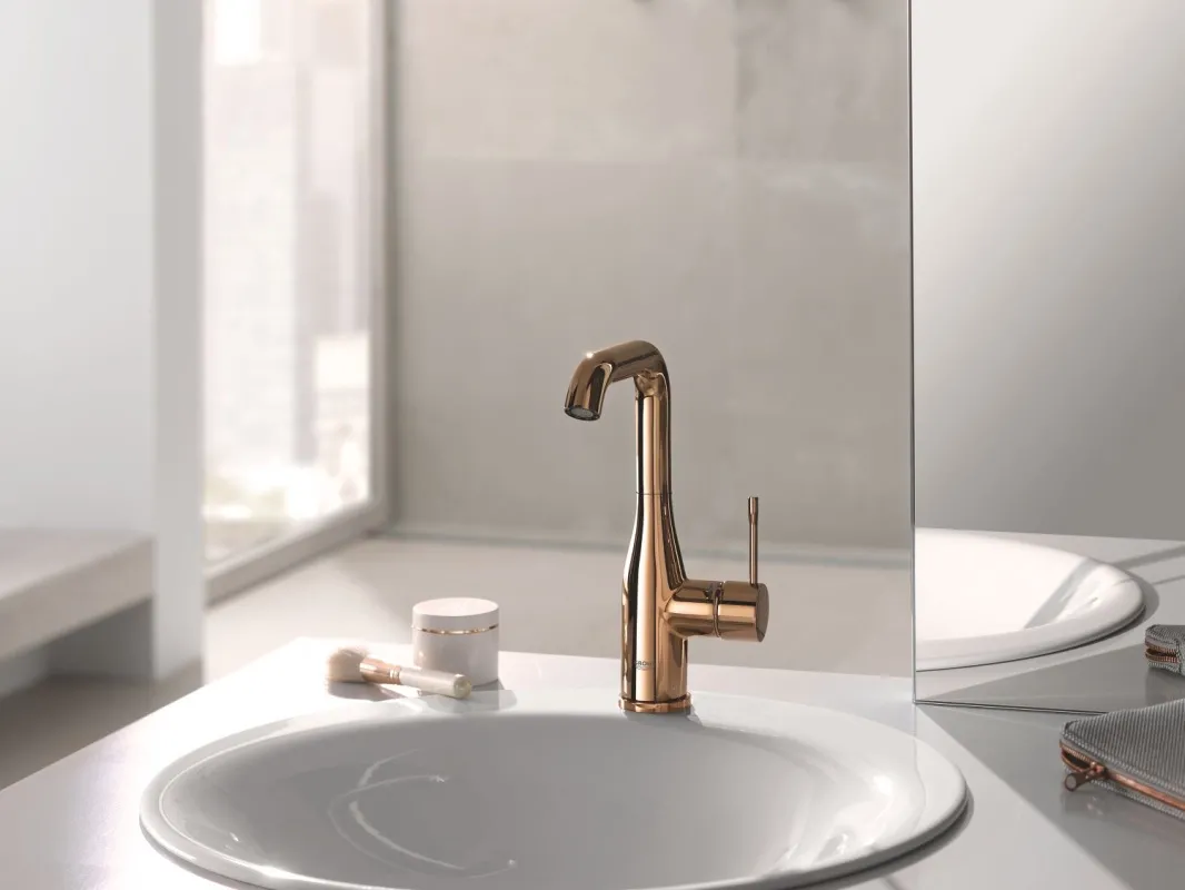 Змішувач для умивальника Grohe Essence New L-Size з донним клапаном, warm sunset (24174DA1) Фото - 2