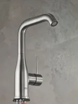 Смеситель для умывальника Grohe Essence New L-Size с донным клапаном, supersteel (24174DC1) Фото - 2
