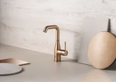 Змішувач для умивальника Grohe Essence New L-Size з донним клапаном, brushed warm sunset (24174DL1) Фото - 2