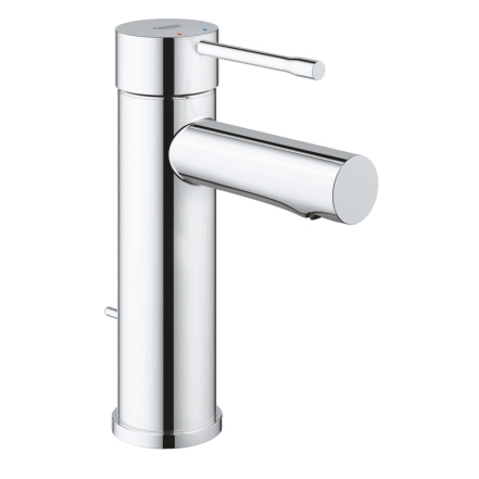 Смеситель для умывальника Grohe Essence New S-Size с донным клапаном, хром (24175001)