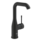 Смеситель для умывальника Grohe Essence New L-Size, черный матовый (24177KF1)