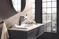 Змішувач для умивальника Grohe Essence New L-Size, чорний матовий (24177KF1) Фото - 3