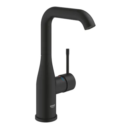 Змішувач для умивальника Grohe Essence New L-Size, чорний матовий (24177KF1)