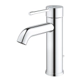 Змішувач для умивальника Grohe Essence New S-Size з донним клапаном, хром (24180001) Фото - 3
