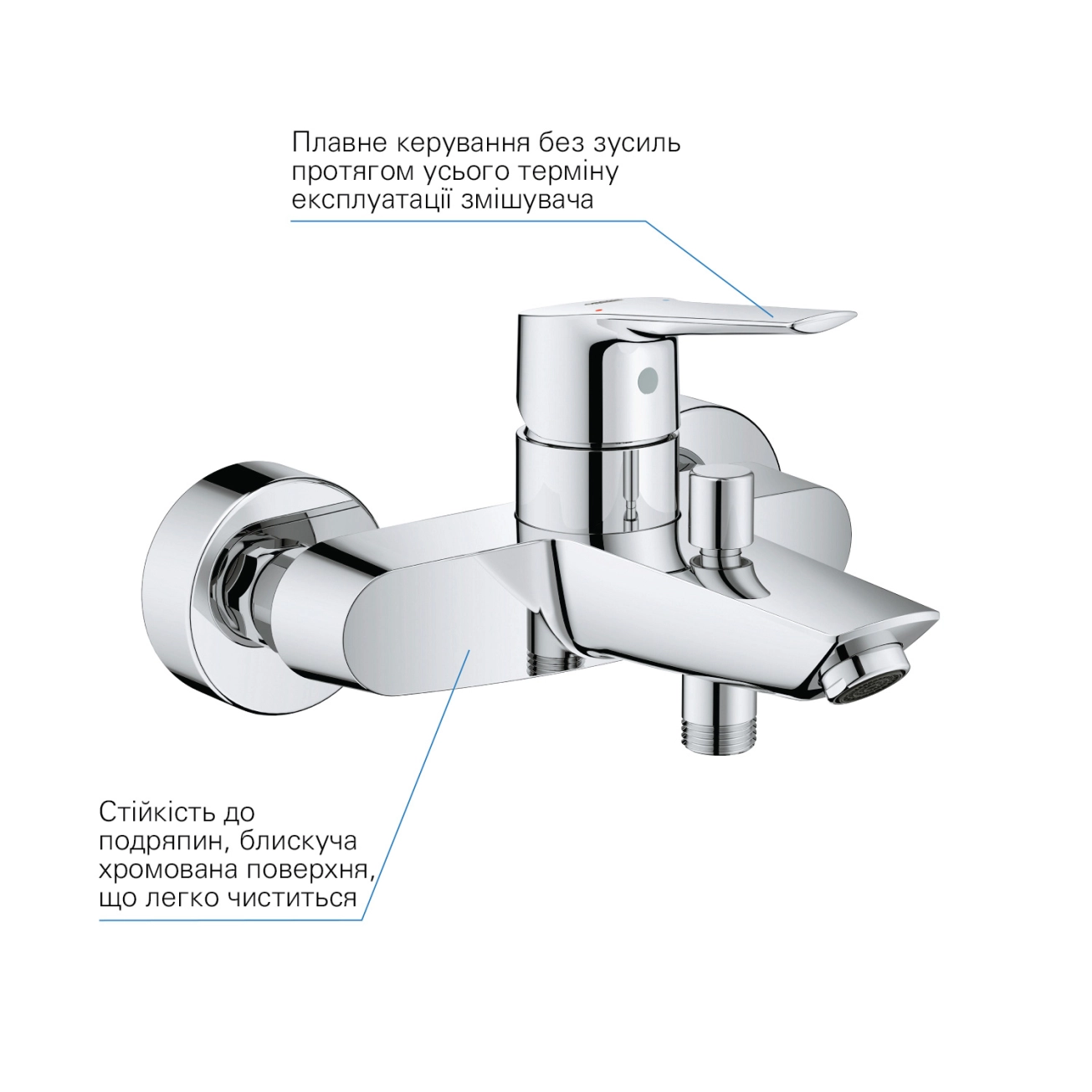 Змішувач для ванни Grohe QuickFix Start 24206002 Фото - 4