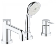 Змішувач для ванни Grohe BauClassic, одноважільний на 3 отвори