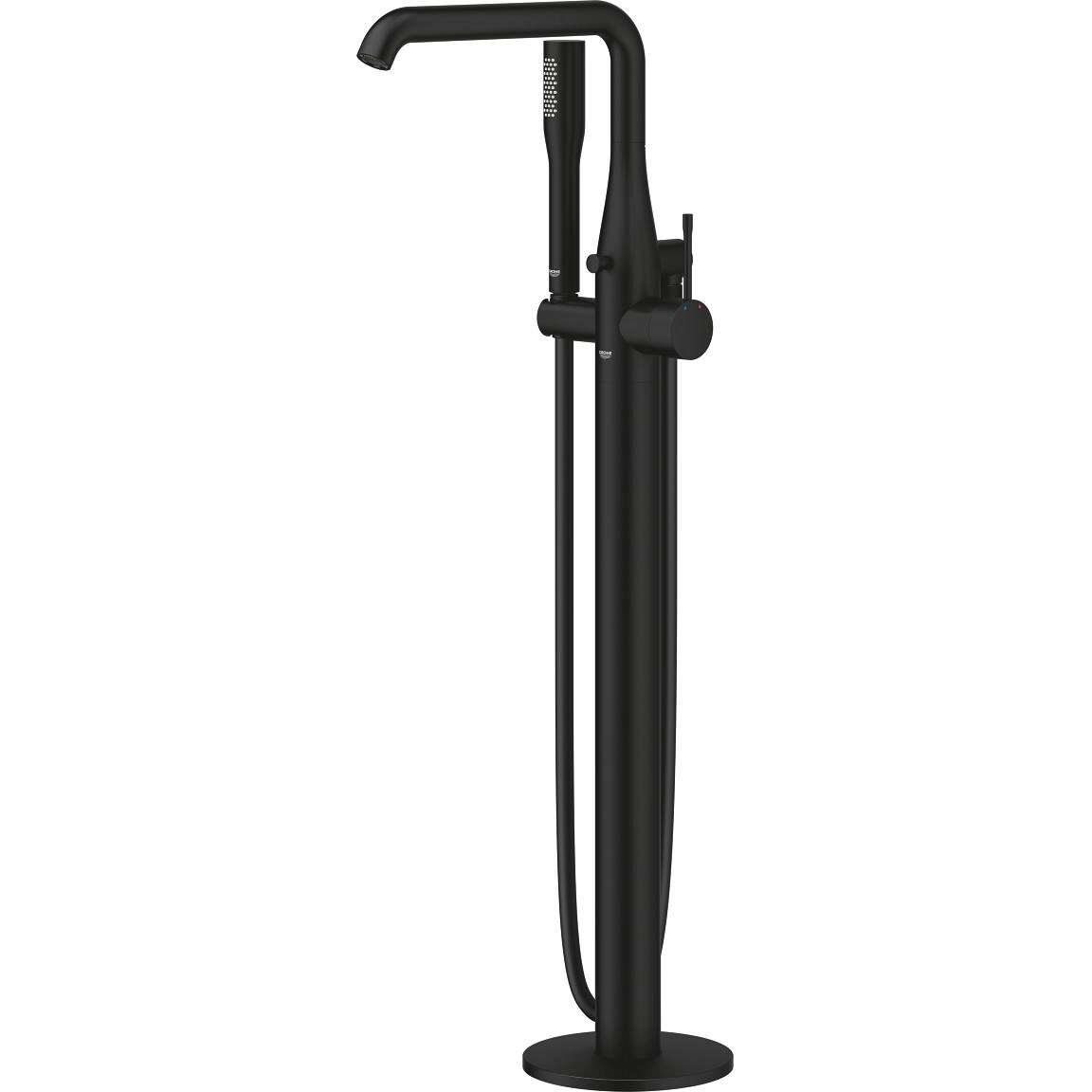 Змішувач для ванни Grohe Essence підлоговий, чорний матовий (25248KF1) Фото - 3