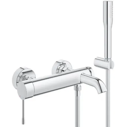 Смеситель для ванны Grohe Essence однорычажный с ручным душем, chrome (25249001)