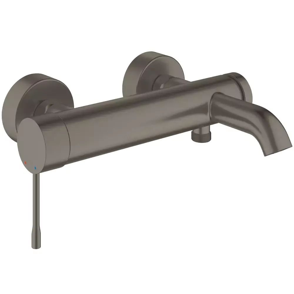 Смеситель для ванны Grohe Essence однорычажный, brushed hard graphite (25250AL1)