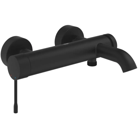 Змішувач для ванни Grohe Essence, чорний матовий (25250KF1)