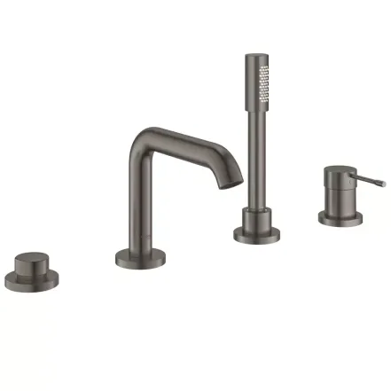 Змішувач для ванни Grohe Essence на 4 отвори, brushed hard graphite (25251AL1)