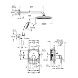 Душова система прихованого монтажу Grohe QuickFix Start 25292000 Фото - 1