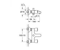 Смеситель для ванны Grohe COSTA S, хром (25483001) Фото - 1