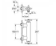 Змішувач для душа Grohe Atrio (26003AL3) Фото - 1