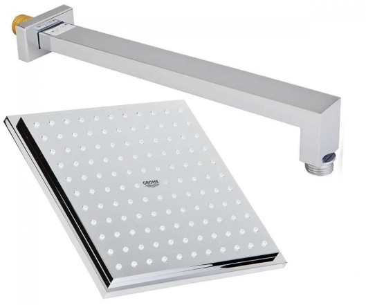 Верхній душ з душовим кронштейном Grohe Euphoria Cube 150 286 мм 1 режим струменя (26073000)