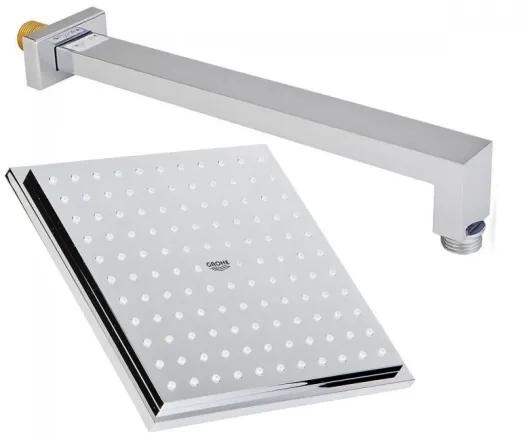 Верхний душ с душевым кронштейном Grohe Euphoria Cube 150 286 мм 1 режим струи (26073000)