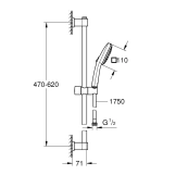 Душовий гарнітур Grohe QuickFix Vitalio Comfort 110 26096001 Фото - 1