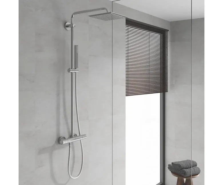 Душевая система с термостатом для настенного монтажа Grohe Euphoria XXL 230, хром (26187000) Фото - 4